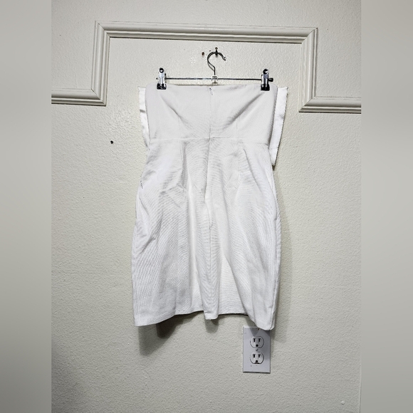 Lulus Bring the Poise White Strapless Bow Mini Dress S Wedding Party Formal - Picture 9 of 10